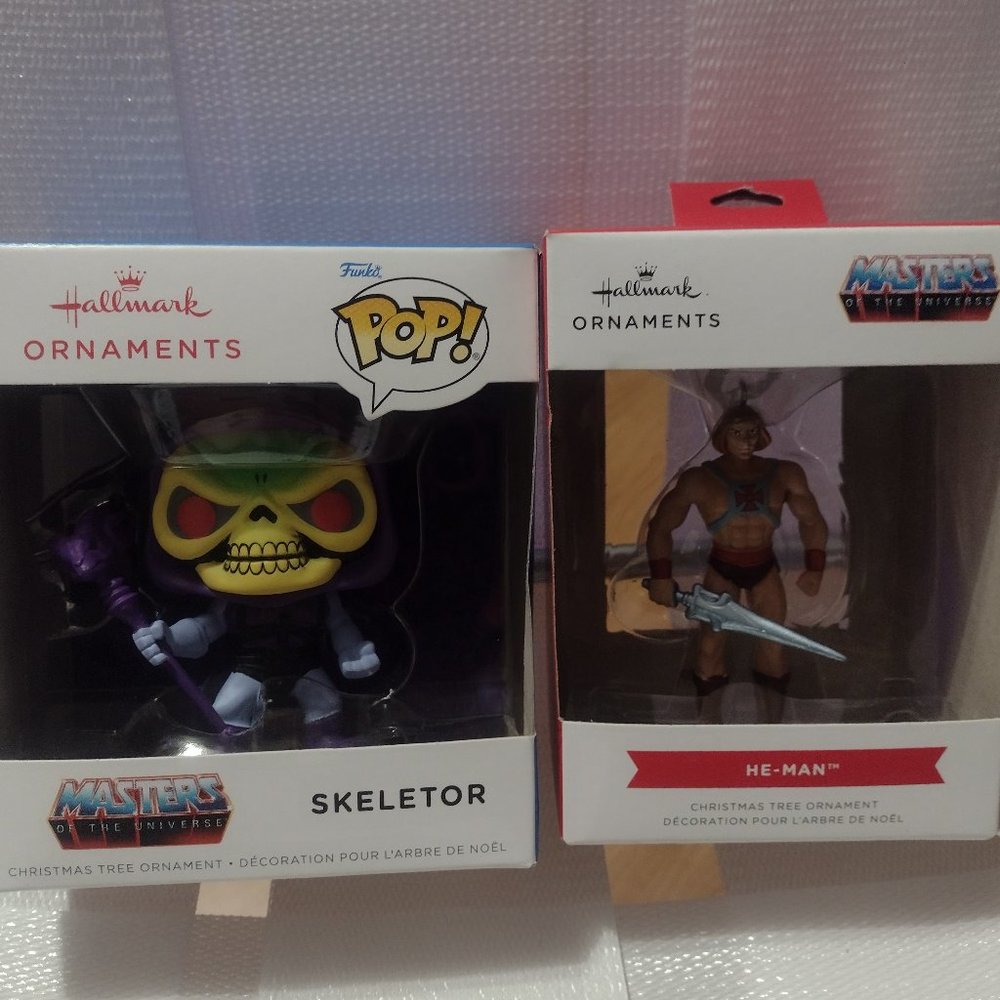 Hallmark Masters of the universe  set He-Man and skeletor